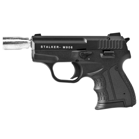 Pistolet hukowy alarmowo sygnałowy STALKER M906 BAS kal. .22 Long Blank (6 mm) czarny